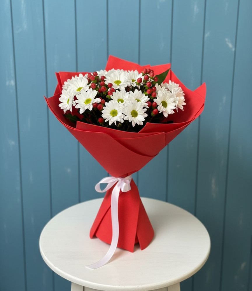 Букет цветов из: Хризантемы в Волово