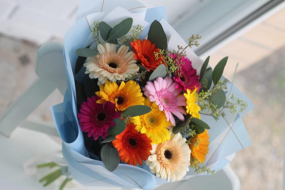 Букет цветов из: Герберы в Волово