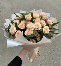 Букет Кремовые розы Латте в Волово