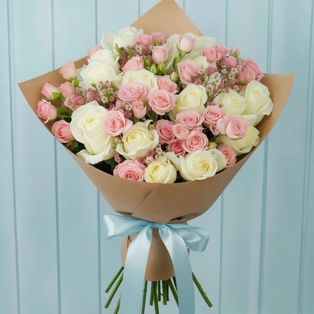 Букет цветов из: Розы в Волово