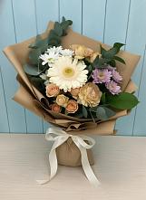 Букет цветов из:  Герберы и Хризантемы в Волово