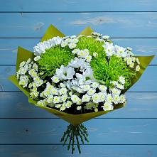 Букет цветов из:  Хризантемы #REPLACE_PRED# Волово