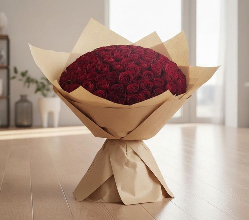 Букет 101 Красная роза в Волово