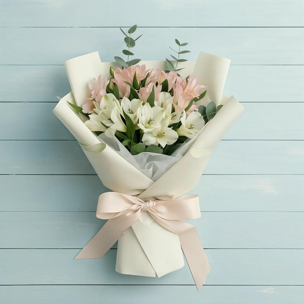 Букет цветов из: Альстромерии в Волово