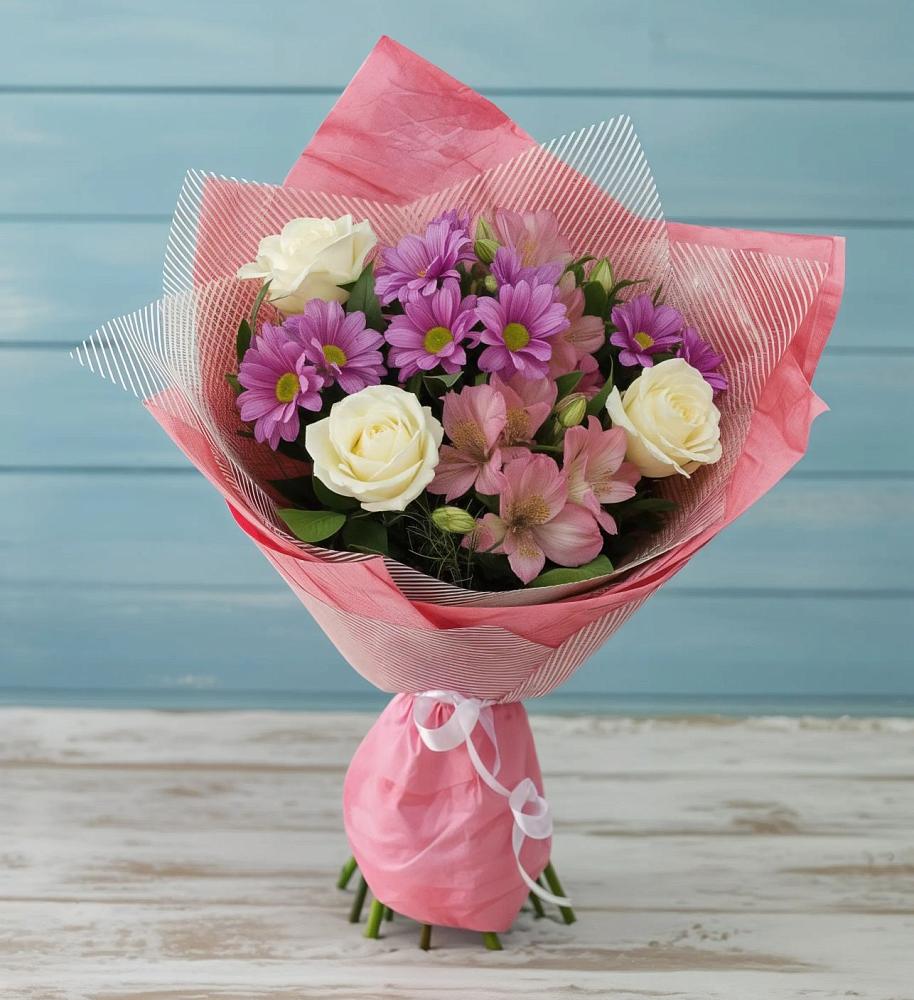 Букет цветов из: Герберы в Волово