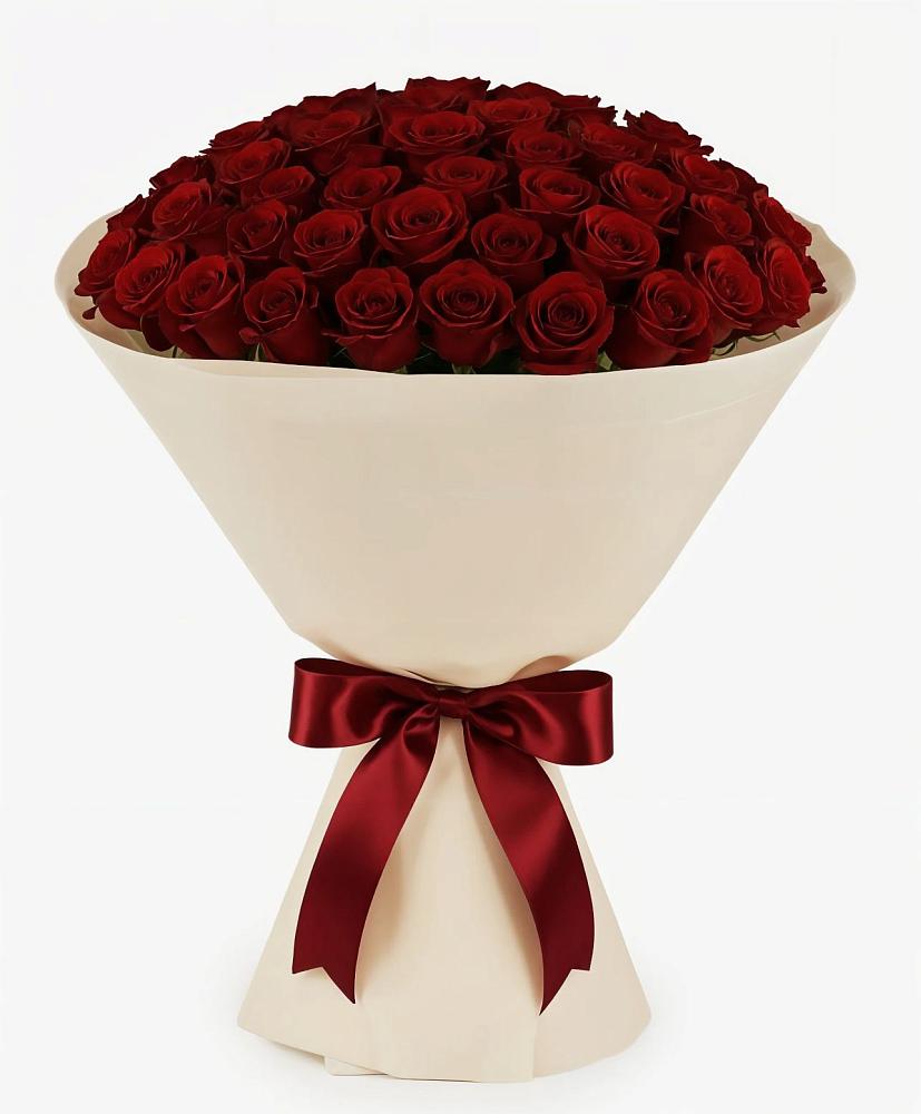 Букет 101 Бордовая роза Блэк Бакарра в Волово