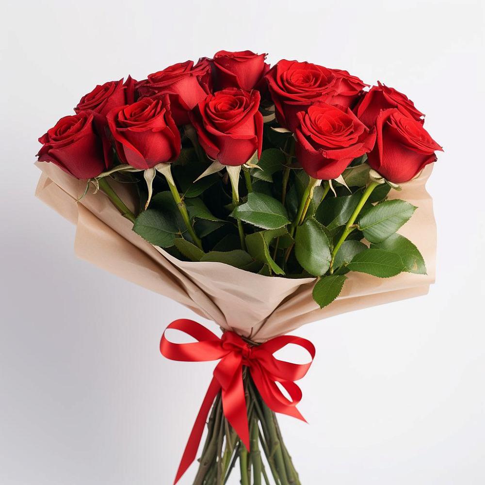 Букет 11 Красных роз Эдлесс Лав в Волово